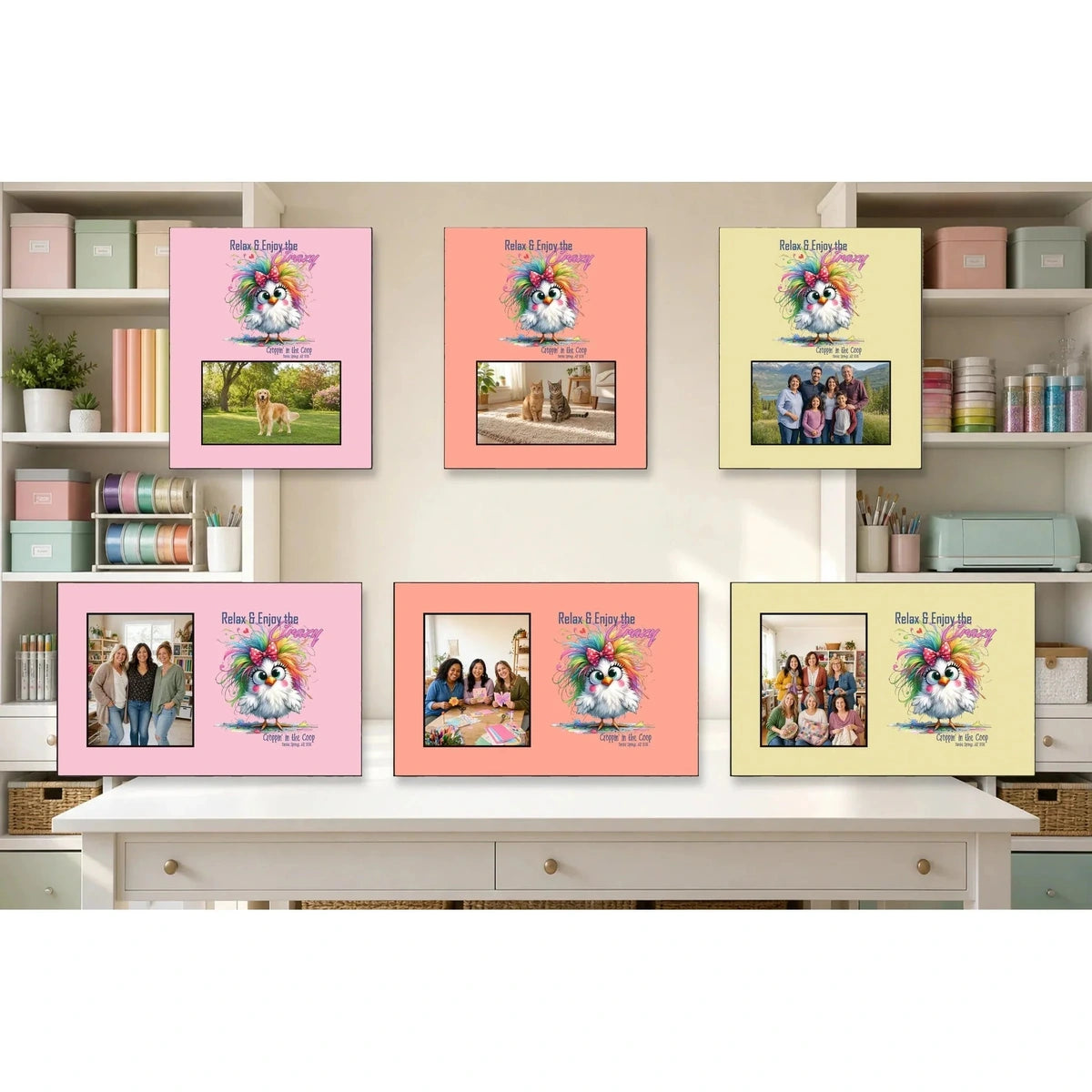 Croppin' in the Coop picture frame color choices