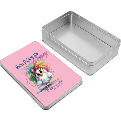 Croppin' in the Coop keepsake tin case
