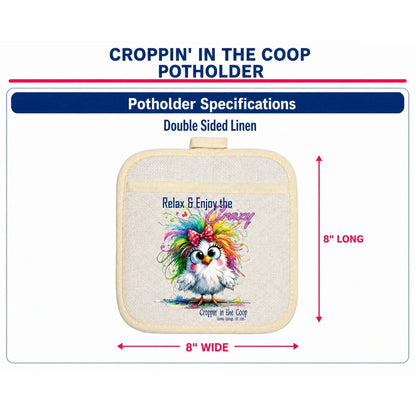 Croppin' in the Coop pot holder specifications