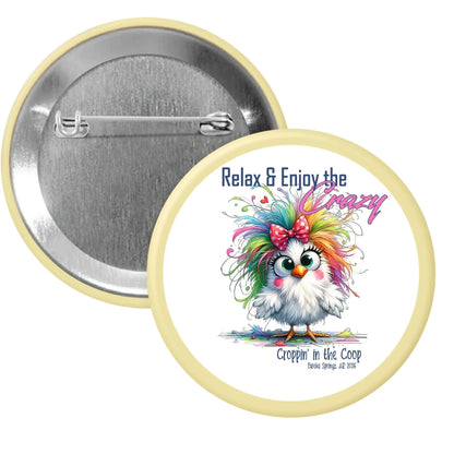 Croppin' in the Coop yellow button