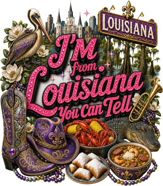 Louisiana — I'M from Louisiana / You Can Tell portrait state design