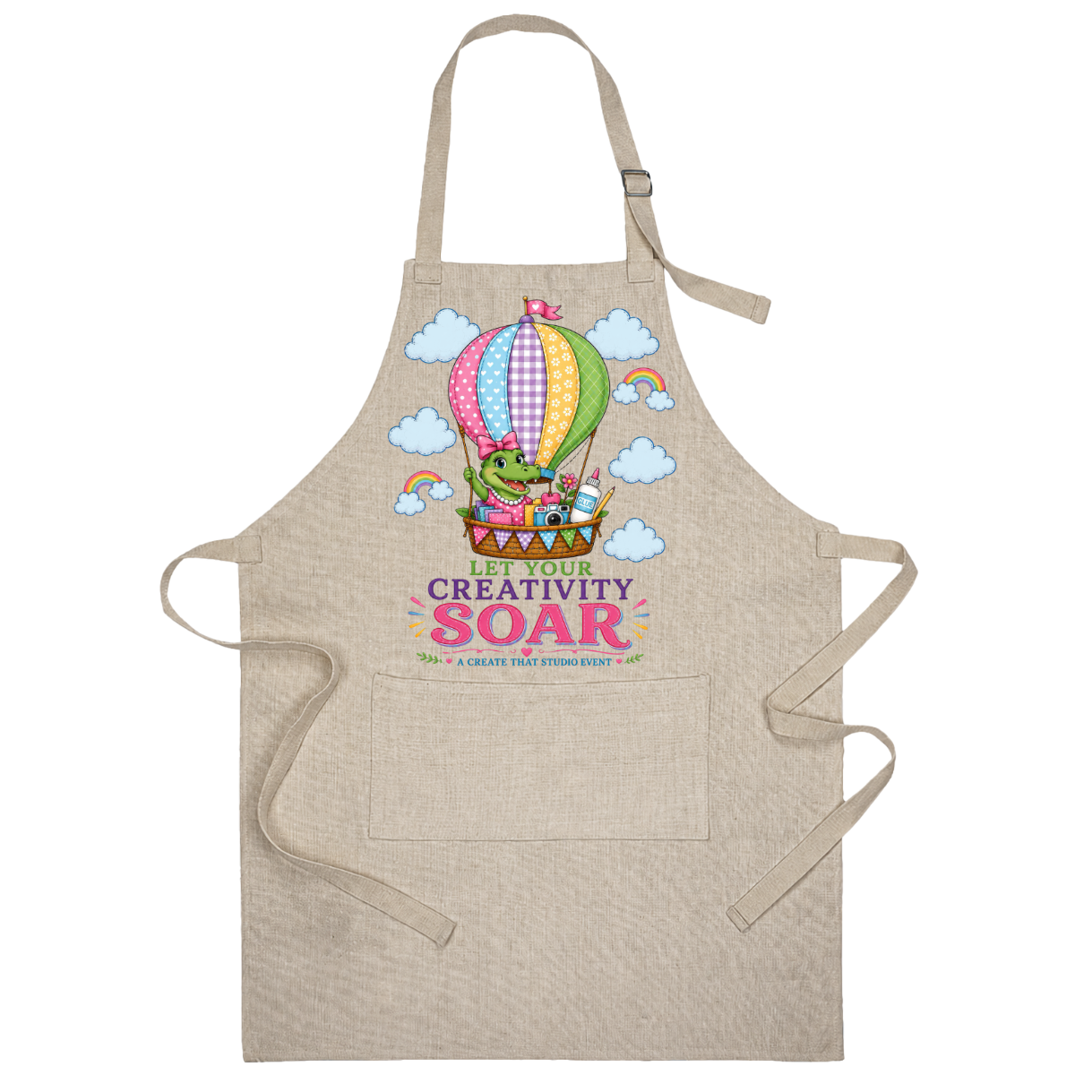 Let Your Creativity Soar apron mockup