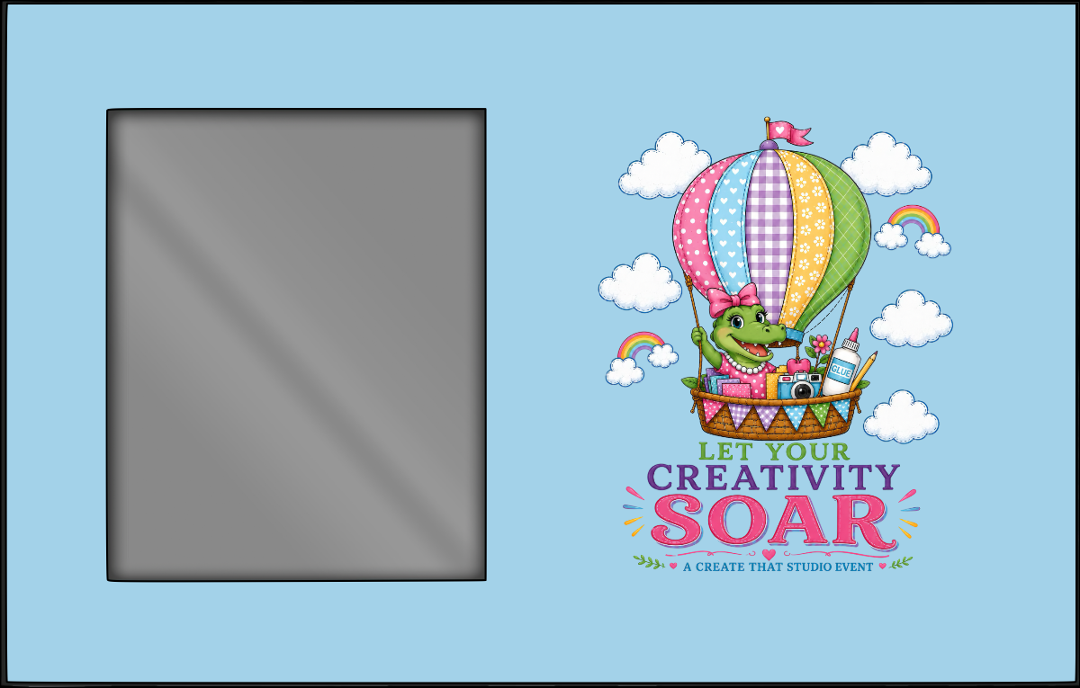 Let Your Creativity Soar picture frame landscape mockup