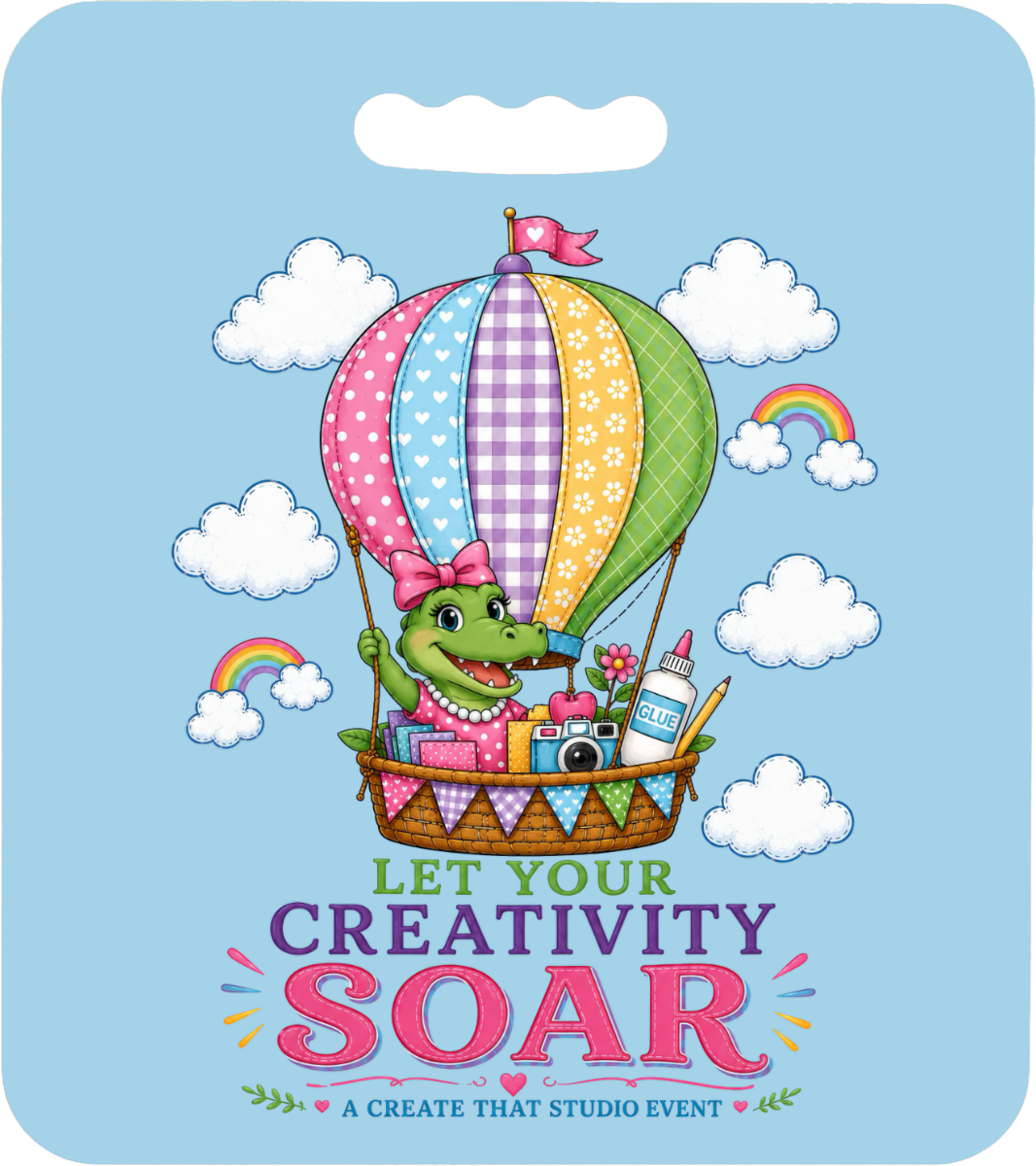 Let Your Creativity Soar seat cushion mockup